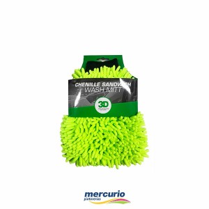 GUANTE MICROFIBRA SANDWICH 3D CHENILLE SANDWICH WASH MITT (G-02Y)