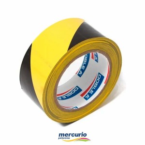 CINTA PARA DEMARCACION DOBLE A AMARILLA/NEGRA 48MM X 33M