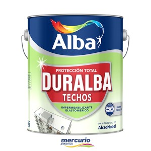 IMPERMEABILIZANTE PARA TECHOS DURALBA SATINADO BLANCO X  4