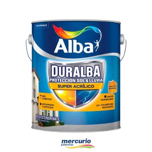 LATEX EXTERIOR DURALBA MATE BLANCO X 10