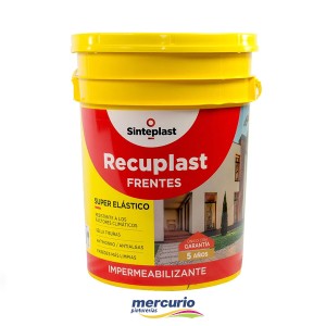 IMPERMEABILIZANTE PARA FRENTES Y MUROS RECUPLAST BLANCO X 20