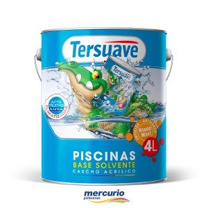 PINTURA PARA PILETA TERSUAVE AL SOLVENTE BLANCO X 10