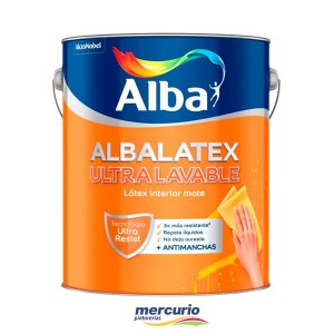LATEX INTERIOR ALBALATEX ULTRALAVABLE MATE BLANCO X  1