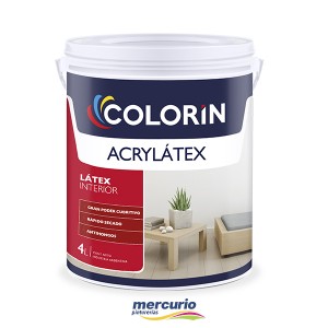 LATEX INTERIOR COLORIN ACRYLATEX MATE BLANCO X  1