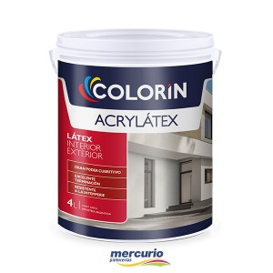 LATEX INTERIOR/EXTERIOR COLORIN ACRYLATEX MATE BLANCO  X  1
